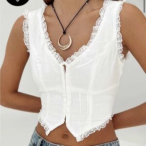 Princess Polly Silvanna corset lace trim top